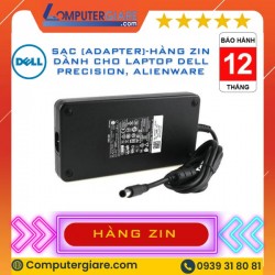 Sạc Laptop Dell 240W 19.5V-12.3A Slim kim lớn-Hàng Zin theo máy